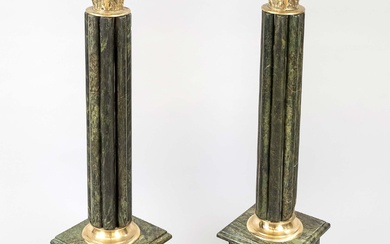 Pair of columns/postaments, 20th c.