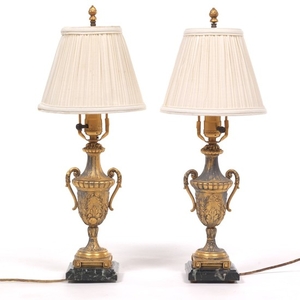 Pair of Small Bedside Lamps