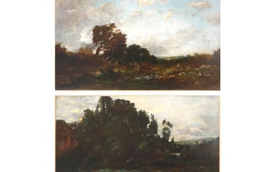 Pair of paintings, landscapes