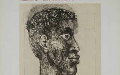 Picasso, Pablo (1881-1973) Affiche d'exposition "Présence africaine l'congrès des écrivains et artistes noirs / 19-22...
