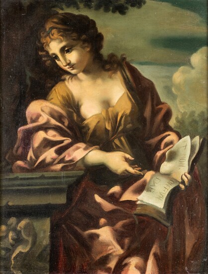 Pittore del XVIII secolo Santa Cecilia ispirata al dipinto attribuito a...