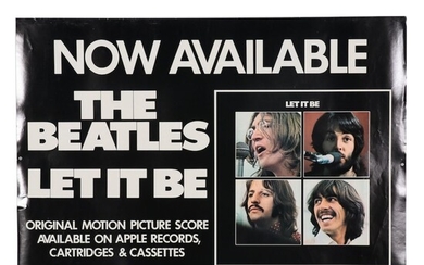 Promotional Poster for The Beatles "Let it Be," 1970