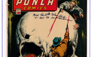 Punch Comics #12 (Chesler, 1945) CGC VG 4.0 Off-white...