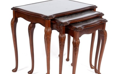 QUEEN ANNE STYLE NEST OF TABLES