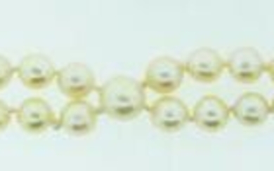 RAVISHING 14k White Gold, Pearl & Diamond Bracelet
