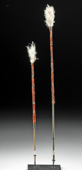 Rare 19th C. Solomon Island Dance Sticks (pr)