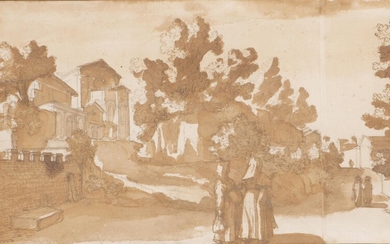Remigio CANTAGALLINA (1582-nach 1656) "Ruelle d'Italie", dessin