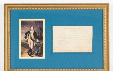 Revolutionary War George Washington Signed Order
