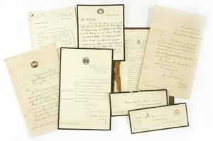 Royal Commissions: 12 various documents & letters from Downing Street & the Foreign & Commonwealth Office