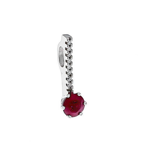 Ruby and brilliant pendant WG 585/000 with a...