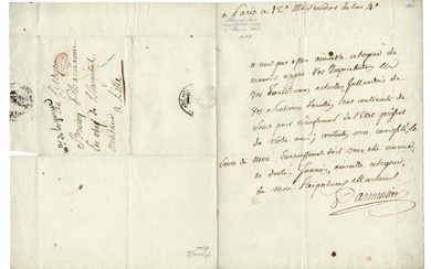 SCIENCE AND MEDICINE - PARMENTIER Antoine (1737 - 1813) - Autograph letter signed