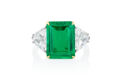 Sabbadini, Emerald and diamond ring