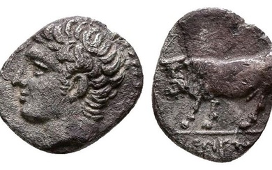 Sicily, Panormos as Ziz, c. 405-380 BC. AR Litra (10 mm, 0.66 g).