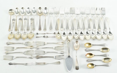 Sterling partial flatware group, (43) 7 Fairfax spoons