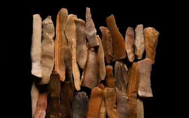 Stone Age Flint Knife Group