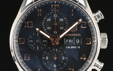 TAG Heuer Carrera Chronograph Caliber 16 Steel Automatic Wristwatch