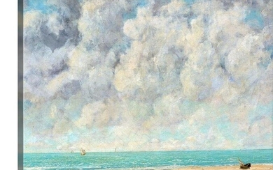 The Calm Sea By Gustave Courbet Canvas Reproduction