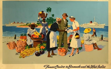 Travel Poster Bermuda West Indies Cruises
