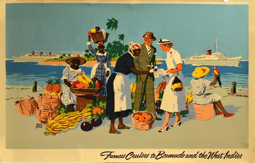 Travel Poster Bermuda West Indies Cruises