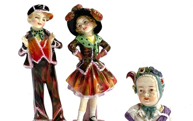 Two Royal Doulton figures, 'Pearly Girl' and 'Pearly Boy', 1...