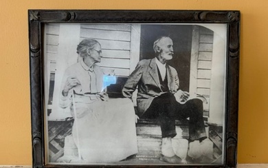 Vintage Black and White Photo of Older Couple