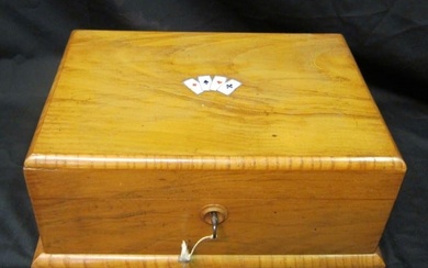 Vintage French Wooden Gambling Box