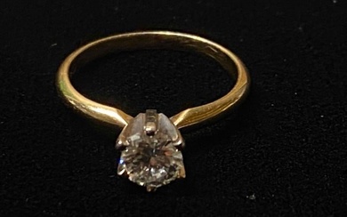 Vintage Natural VS .63 ct Diamond 14K Engagement Solitaire Ring