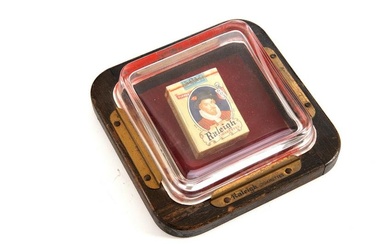Vintage advertising Coin Tray for "Raleigh Cigarettes", circa 1920-1930s, measures 7 1/2" Sq x 2