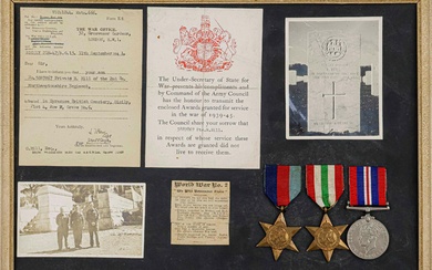 WORLD WAR II K.I.A. BRITISH SOLDIER’S MEMORIAL BOARD