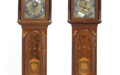 SOLD. William Tomkins (Tompkins) London: A pair of George III mahogany longcase clock and barometer. England, second half of the 18th century. – Bruun Rasmussen Auctioneers of Fine Art