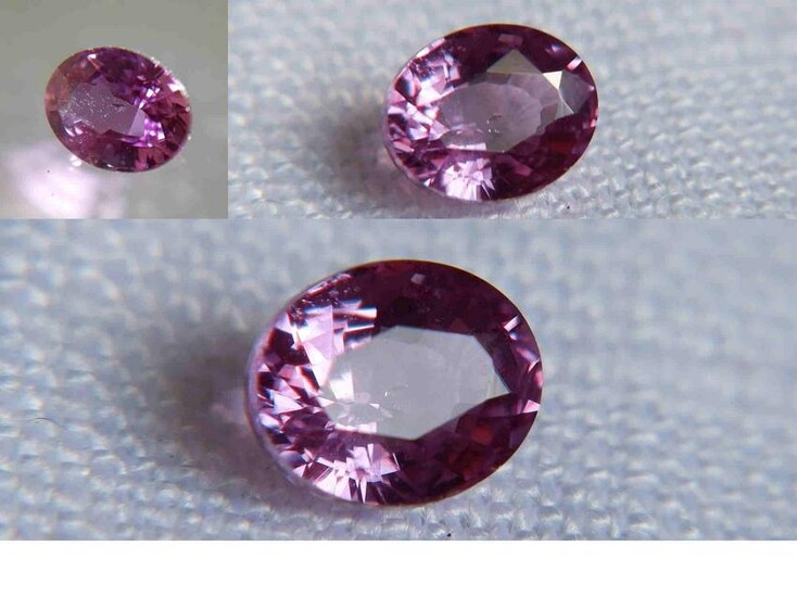 purplish pink Sapphire, unheated, loose, 0.85 ct