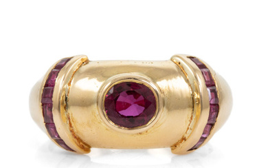 0.70ct Ruby Gold Ring