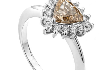 1.31 tcw Diamond Ring - 14 kt. White gold - Ring - 1.00 ct Diamond - 0.31 ct Diamonds - No Reserve Price