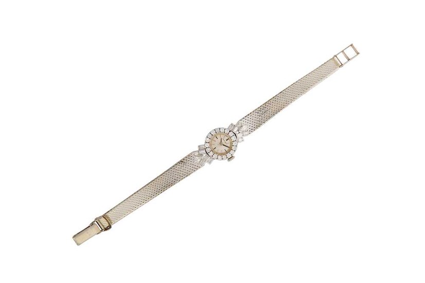 A diamond-set wristwatch, by Bueche-Girod, 1964 The circular dial...