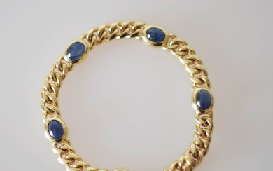 18 kt. Gold - Bracelet Sapphire - Sapphires