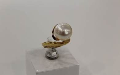 18 kt. Yellow gold - Ring Pearl