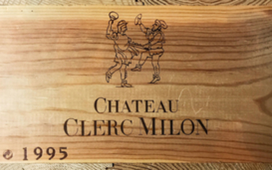 12 bts Pauillac Ch. Clerc Milon 5ème Grand Cru Classé CBO 0.75 L 1995