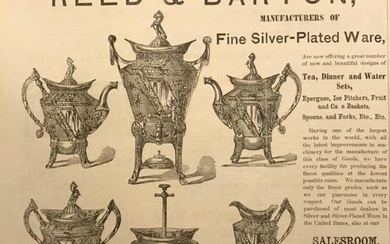 1874 Reed & Barton Silver Advertisement
