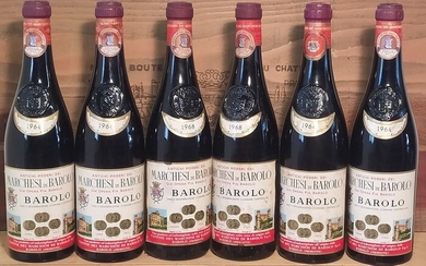 1964 x4 & 1968 X2 Marchesi di Barolo - Barolo - 6 Bottles (0.72L)