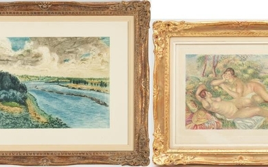 2 After Pierre-Auguste Renoir Etchings, incl. Les