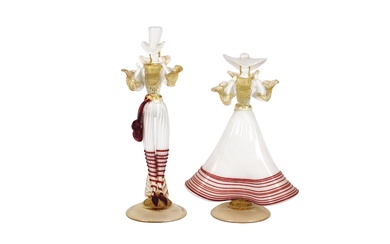 20th C Murano glass figurines