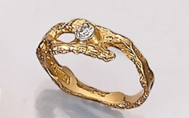 18 kt gold LAPPONIA ring with diamond...