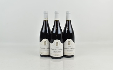 3 bouteilles de CHAMBOLLE-MUSIGNY 1er Cru... - Lot 87 - Alexandre Landre Beaune