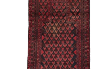 3'1 x 4'9 Hand-Knotted Afghan Baluch Prayer Rug