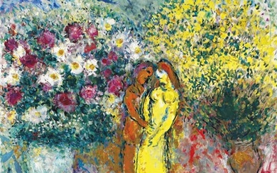 Marc Chagall (1887-1985), Le couple aux deux bouquets