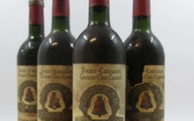 4 bouteilles CHÂTEAU ANGELUS 1978 GCC Saint Emilion (3 légèrement bas