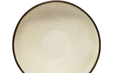 A LARGE CARVED DING 'LOTUS' BOWL, SONG DYNASTY (960-1279)