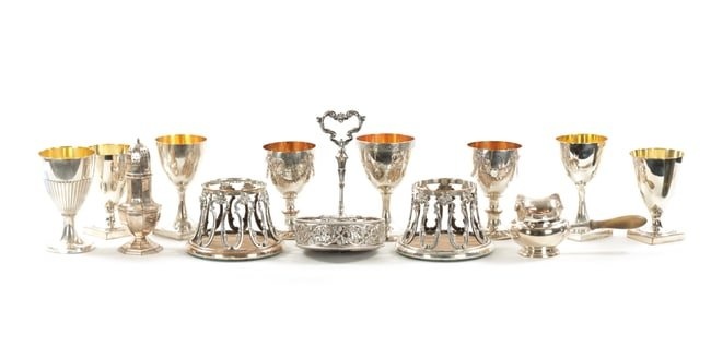 A COLLECTION OF LATE 18TH/19TH CENTURY OLD SHEFFIELD AND OTHER SILVER PLATED WARES