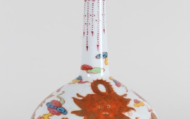 A Chinese Ancient-framing Dragon-decorating Fortune Porcelain Vase