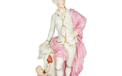 A Derby porcelain figure of John Wilkes